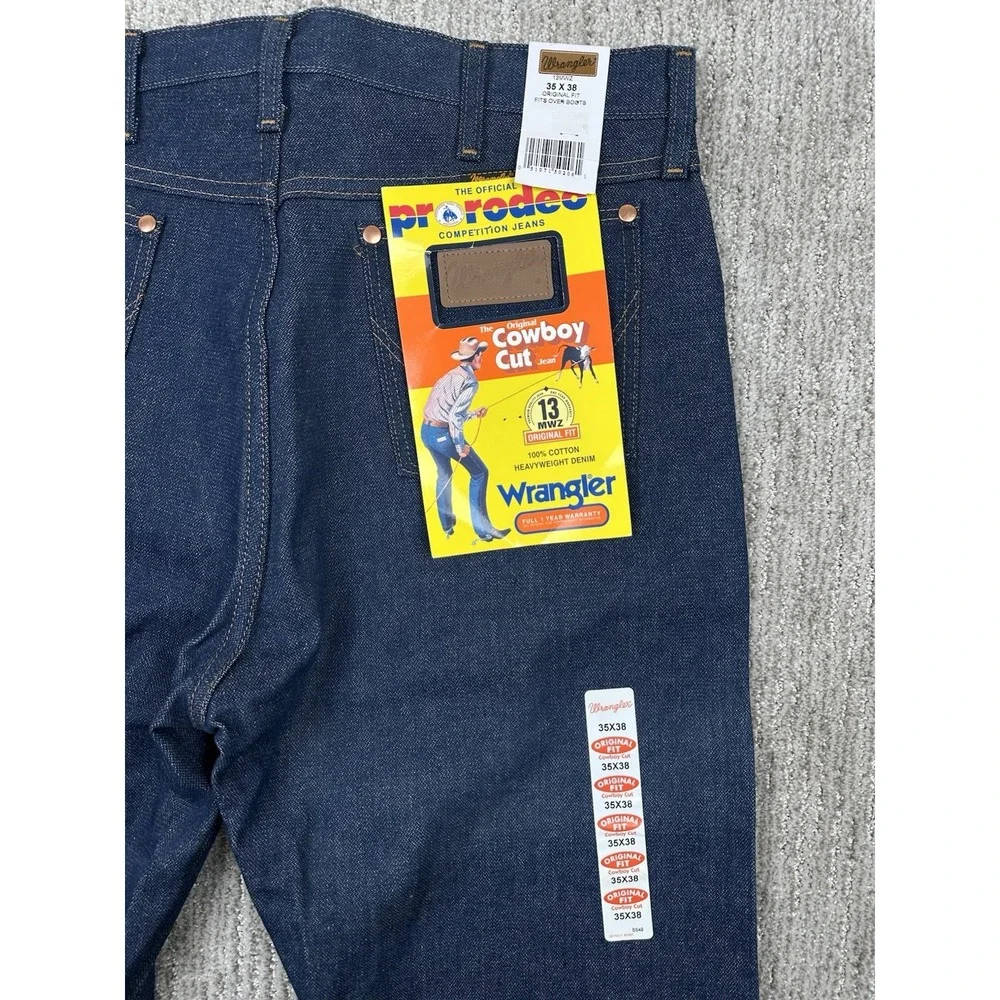 Rigid Wrangler Cowboy Cut Original Fit 13MWZ Jeans Men's Size 35x38 NEW NWT